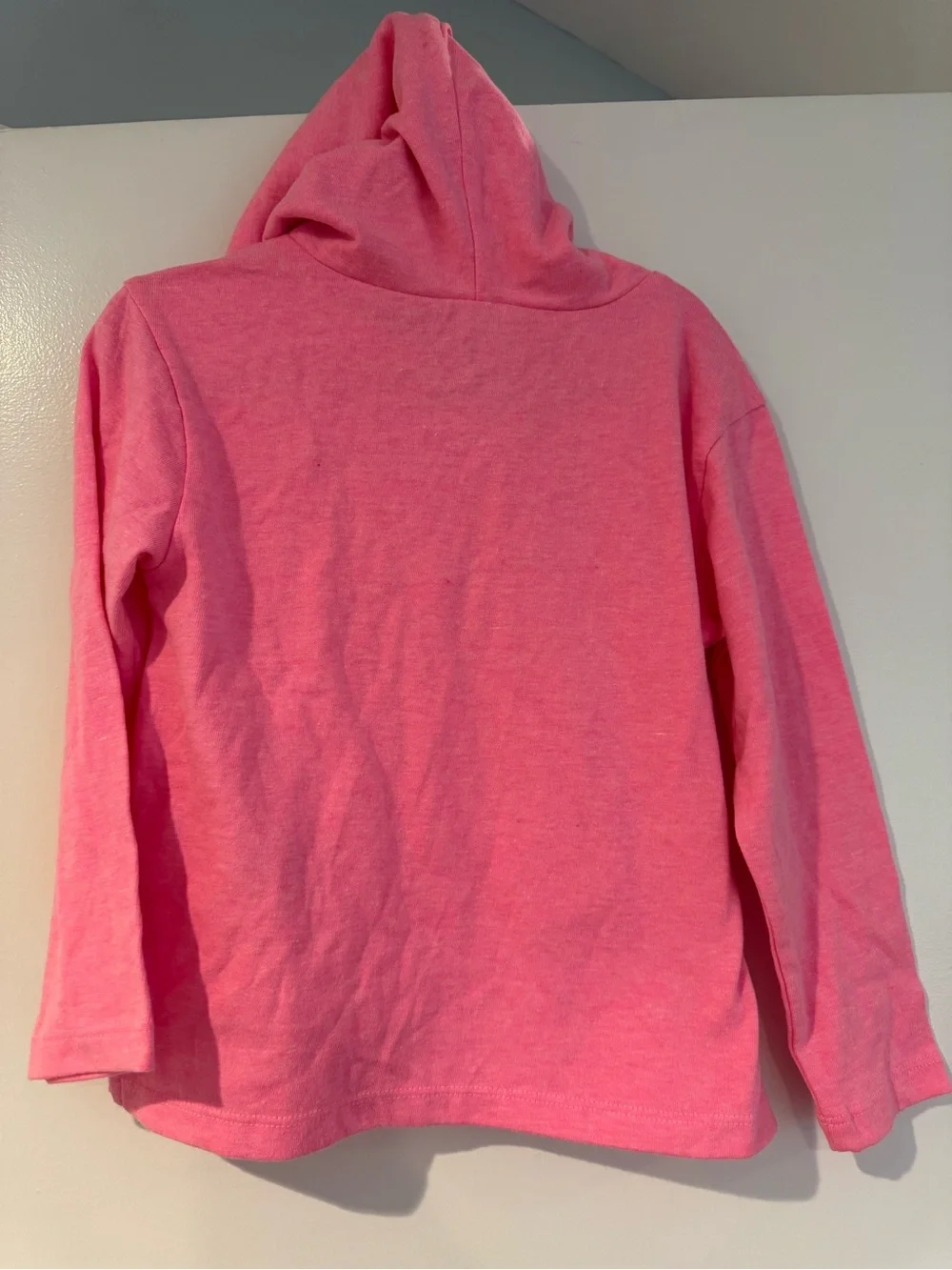 GAP Kids Bright Pink Hooded Long-Sleeve Top with Small Star NWT